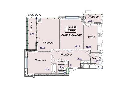 3-комнатная 104.53 м² в ЖК Новопечерские Липки от 34 390 грн/м², Киев