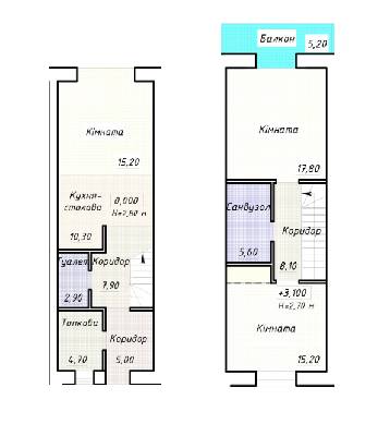 Таунхаус 92.7 м² в Таунхаусы Hi-Tech House от 9 439 грн/м², с. Погребы