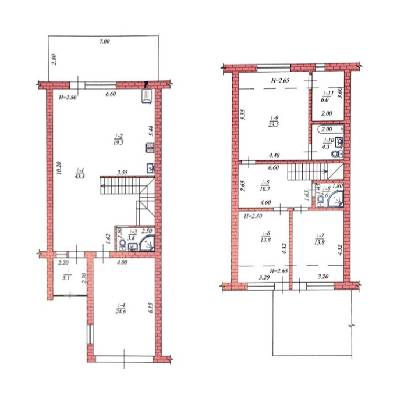 Таунхаус 160 м² в Таунхаус на вул. Комарова, 45 від забудовника, с. Тарасівка