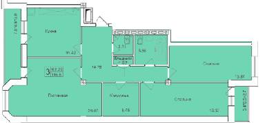 3-кімнатна 116.6 м² в ЖК English house від 22 100 грн/м², с. Крижанівка