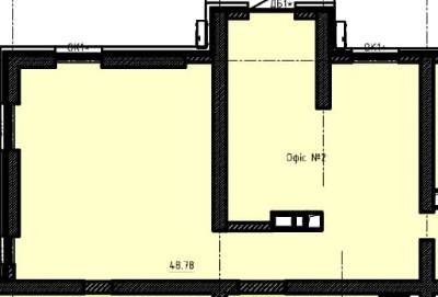 Офіс 48.78 м² в Комплекс апартаментов Олімпійський від забудовника, Одеса