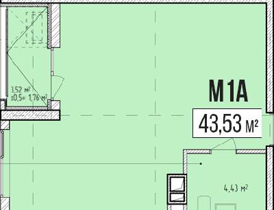 Офіс 43.53 м² в ЖК Modern від забудовника, Одеса