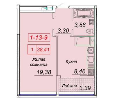 1-кімнатна 38.41 м² в ЖК Сорок четверта перлина від 23 400 грн/м², Одеса