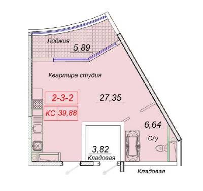 Студия 39.88 м² в ЖК Сорок четвертая жемчужина от 23 400 грн/м², Одесса