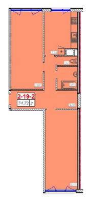 2-кімнатна 74.72 м² в ЖК Сорок шоста перлина від 17 900 грн/м², Одеса