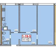 2-кімнатна 66.45 м² в ЖК Сорок дев'ята перлина від 18 100 грн/м², Одеса
