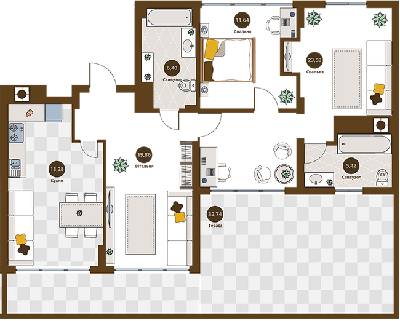 3-комнатная 85.34 м² в ЖК Villa Magnolia Spring от 26 850 грн/м², Львов
