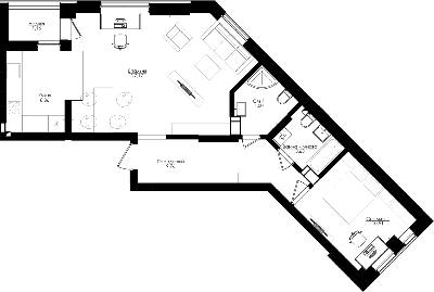 2-комнатная 64.29 м² в ЖК San Francisco Creative House от 34 950 грн/м², Киев
