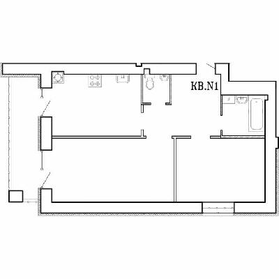 2-комнатная 57.89 м² в ЖК Концепт от 18 000 грн/м², Николаев