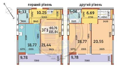 Двухуровневая 115.64 м² в ЖК Медовый-2 от 27 371 грн/м², Киев
