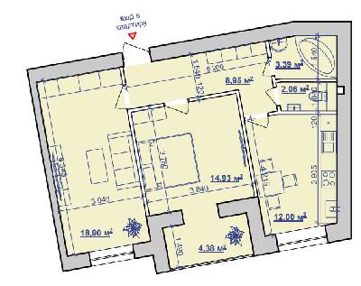 2-комнатная 64.6 м² в ЖК Парковий маєток от 9 550 грн/м², Ивано-Франковск