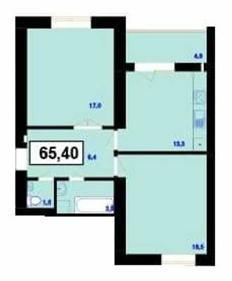 2-кімнатна 65.4 м² в ЖК Пасічнянський Двір від 9 500 грн/м², Івано-Франківськ
