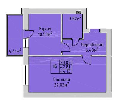 1-комнатная 44.13 м² в ЖК на Немецком озере от 9 200 грн/м², с. Загвоздье
