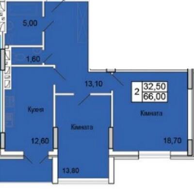 2-комнатная 66 м² в ЖК Парковый Бульвар от 12 000 грн/м², Хмельницкий