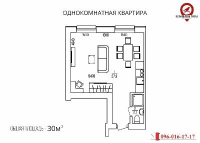 1-кімнатна 30 м² в ЖК Воробйови Гори на Полях від 24 050 грн/м², Харків
