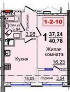1-комнатная 40.78 м² в ЖК Тридцать седьмая жемчужина от 15 350 грн/м², Одесса