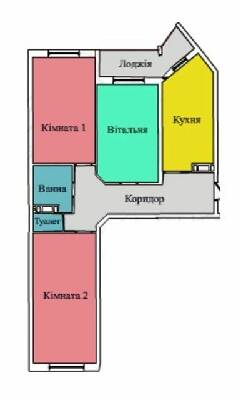 3-кімнатна 75.13 м² в ЖК на вул. Київська від 13 000 грн/м², Тернопіль