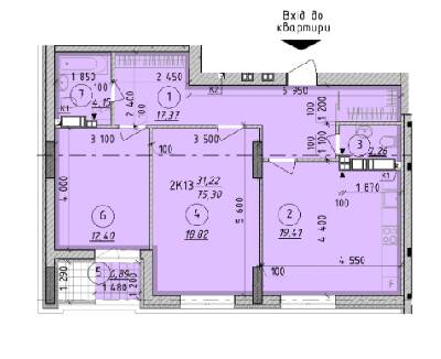 2-кімнатна 75.3 м² в ЖК Борисо-Глібський 2 від 23 150 грн/м², м. Вишгород