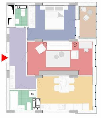 2-комнатная 64.6 м² в ЖК Wellspring от 23 450 грн/м², г. Вишневое