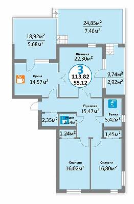 3-комнатная 113.82 м² в ЖК Эко-дом на Надежной от 15 500 грн/м², Львов
