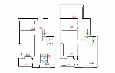 Двухуровневая 102.89 м² в ЖК Остров от 10 300 грн/м², г. Миргород