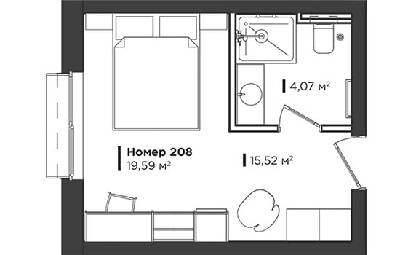 1-комнатная 19.59 м² в Апарт-комплекс LEV CITY от 84 350 грн/м², Львов