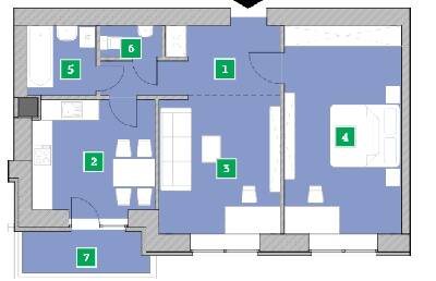 2-кімнатна 64 м² в ЖК Компаньйон від 18 900 грн/м², с. Сокільники