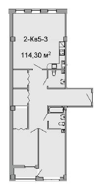 3-кімнатна 114.3 м² в ЖК Троїцький від 43 250 грн/м², Дніпро