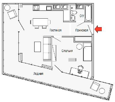 1-комнатная 78.4 м² в Апарт-комплекс Port City от 28 900 грн/м², Днепр