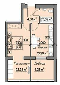 1-кімнатна 49.8 м² в ЖК Кращий будинок на Перемозі від 24 150 грн/м², Дніпро