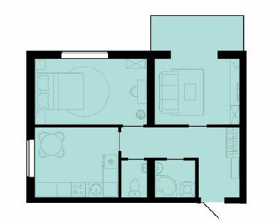 2-комнатная 55.8 м² в ЖК Західний Олімп от 15 200 грн/м², с. Тарасово