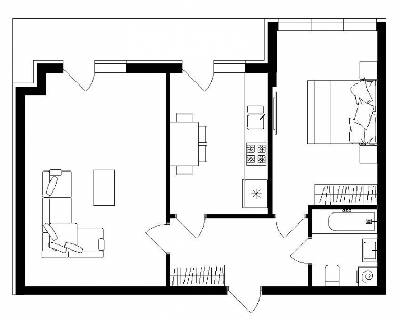 2-кімнатна 64 м² в ЖК Карпатського від 21 950 грн/м², с. Минай