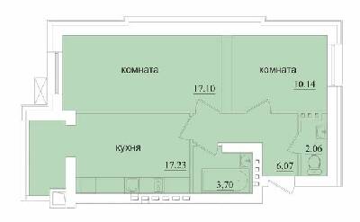 2-кімнатна 55 м² в КБ Brick House від 21 150 грн/м², с. Софіївська Борщагівка