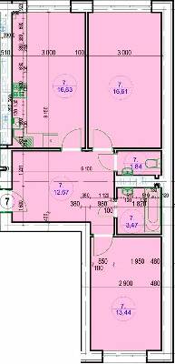 2-кімнатна 64.66 м² в ЖК G-51 від забудовника, м. Ірпінь