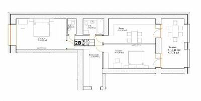 2-кімнатна 89.32 м² в ЖК Art Residence від 22 750 грн/м², м. Ірпінь