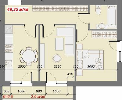 2-кімнатна 49.35 м² в ЖК Сольво від 14 900 грн/м², м. Свалява