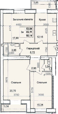 3-кімнатна 90.14 м² в ЖК по пров. Олега Кошового, 12 від 14 800 грн/м², м. Кременчук