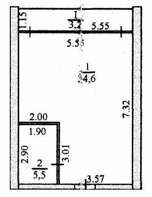 1-комнатная 43.3 м² в Апарт-комплекс Petrovets от 11 150 грн/м², пгт Лазурное