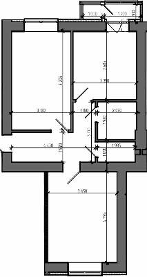 2-кімнатна 61.76 м² в ЖК Театральний від 22 000 грн/м², Рівне