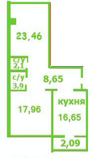 2-кімнатна 74.84 м² в ЖК на вул. Жабинського, 2Д, 2В, 2Г, 2Е від 10 500 грн/м², Чернігів