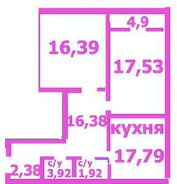 2-кімнатна 78.8 м² в ЖК на вул. Жабинського, 2Д, 2В, 2Г, 2Е від 10 500 грн/м², Чернігів