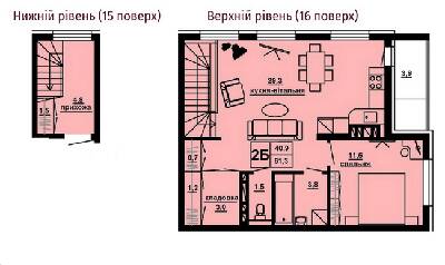 Дворівнева 61.3 м² в ЖК Варшавський мікрорайон від 16 050 грн/м², Тернопіль