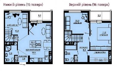 Дворівнева 79.8 м² в ЖК Варшавський мікрорайон від 16 000 грн/м², Тернопіль