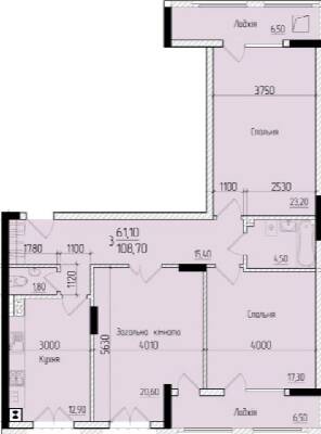 3-кімнатна 108.7 м² в ЖК Comfort Hall від 16 600 грн/м², Чернівці
