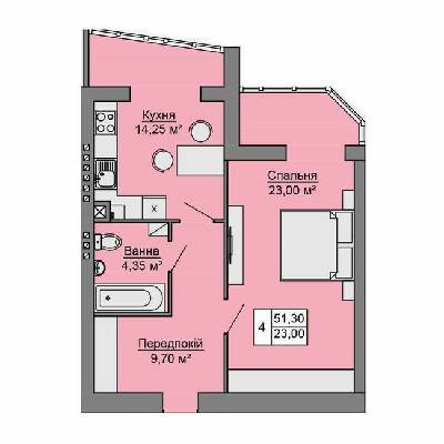 1-комнатная 51.3 м² в ЖК Сучасне житло от 15 000 грн/м², г. Сторожинец