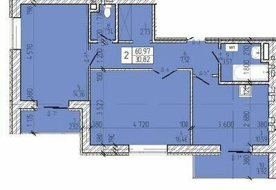 2-комнатная 60.97 м² в ЖК Летичівська Брама от 10 800 грн/м², пгт Летичев