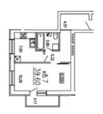 1-комнатная 39.6 м² в КД Уютный дом от 16 500 грн/м², Днепр