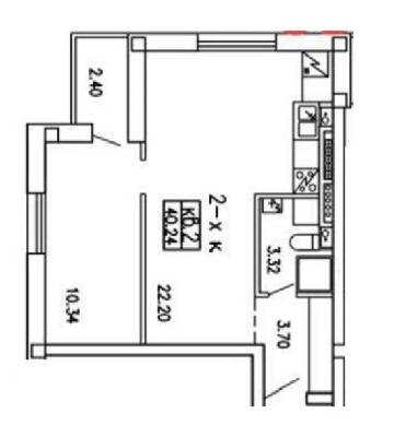 1-комнатная 40.24 м² в КД Уютный дом от 16 500 грн/м², Днепр