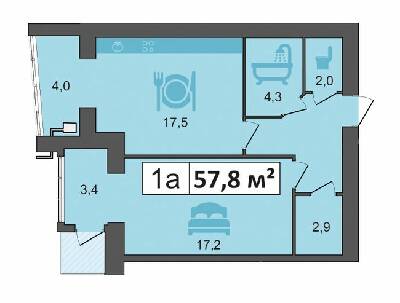 1-кімнатна 57.8 м² в ЖК PodilSky від 10 700 грн/м², м. Кам`янець-Подільський