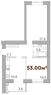 2-кімнатна 53 м² в ЖК Опришівська Слобода від 13 050 грн/м², Івано-Франківськ